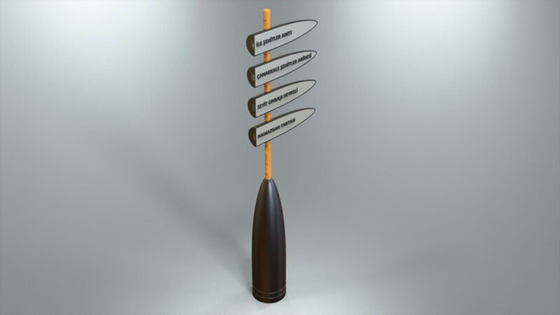 Portfolio_Gallipoli_Historical_Bullet_Direction_Sign